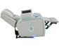 Luna Home Cinema Power Recliner, Ice Vegan Leather