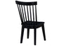 Vaughn Black Modern Windsor Side Chair