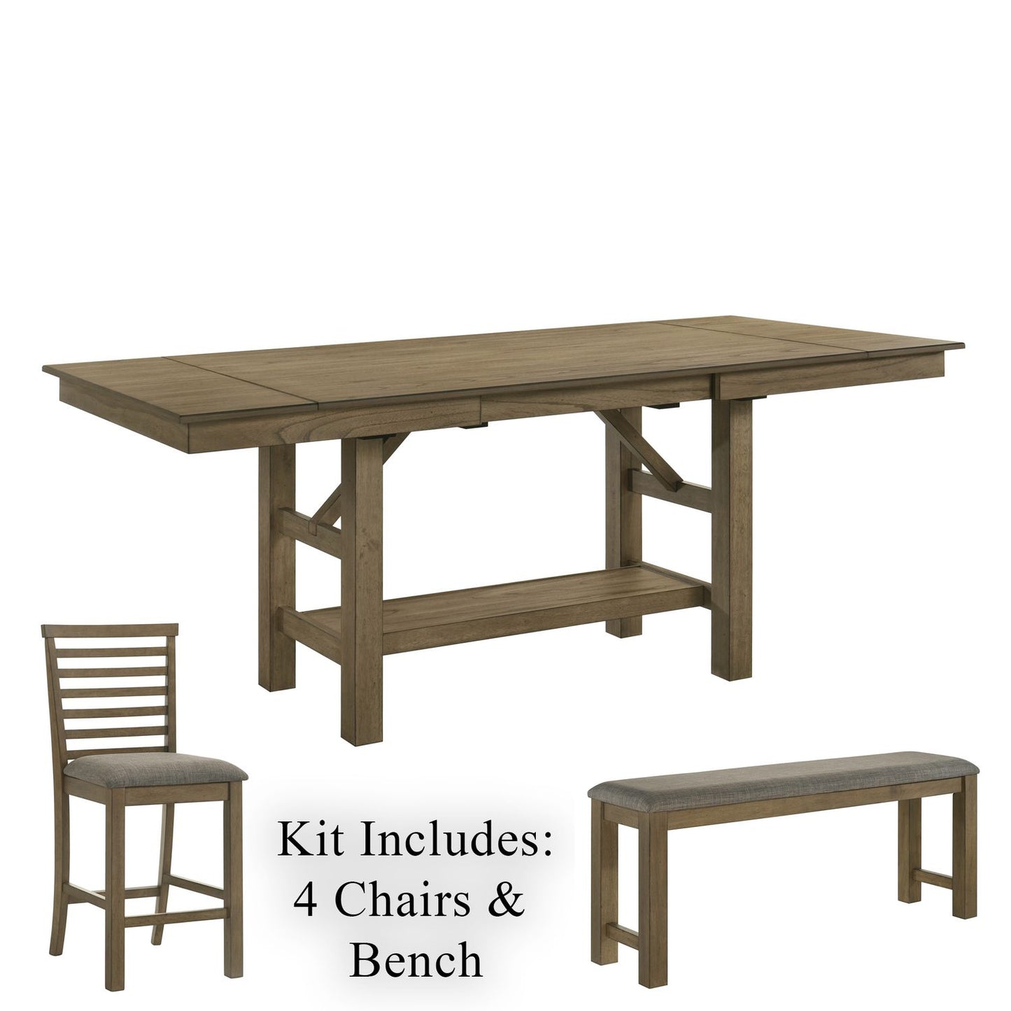 6 Piece Gathering Table Set