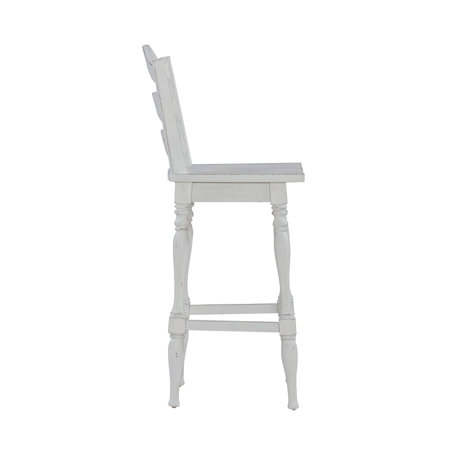 Ladderback Swivel Bar Stool