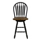 Windsor Swivel Counter Chair - Black