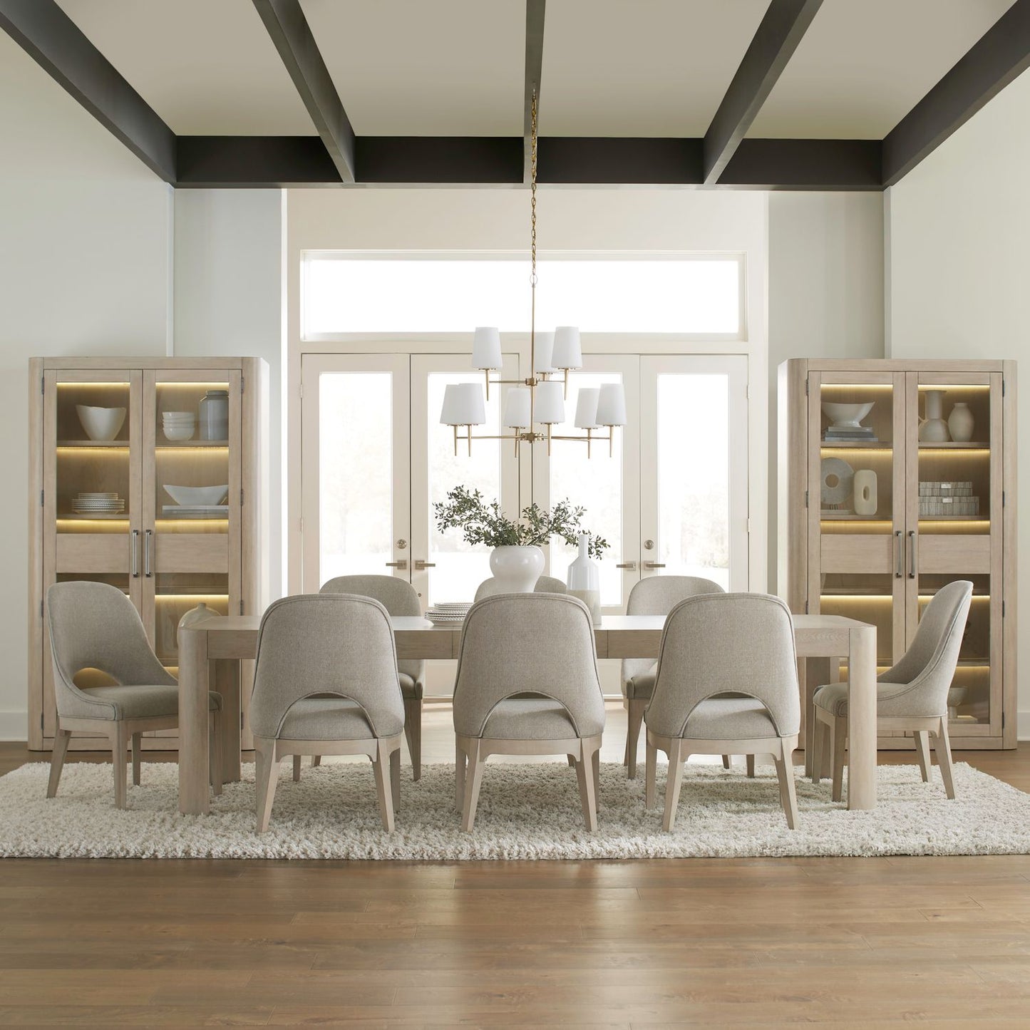 9 Piece Rectangular Table Set