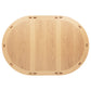 Lavon Oval 60-inch Counter Height Extension Dining Table Light Oak
