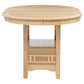 Lavon 5-piece Oval Counter Height Dining Set Light Oak