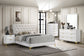 Kendall Upholstered California King Panel Bed White - Discount Furniture Connection