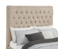 Chloe Upholstered Full Panel Bed Oatmeal - Discount Furniture Connection
