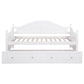 Julie Ann Wood Twin Daybed with Trundle White - Discount Furniture Connection