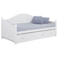Julie Ann Wood Twin Daybed with Trundle White - Discount Furniture Connection