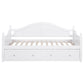 Julie Ann Wood Twin Daybed with Trundle White - Discount Furniture Connection