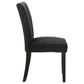 Dermott Upholstered Parson Dining Side Chair Black (Set of 2)