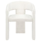 Carlow Upholstered Dining Arm Chair White (Set of 2)