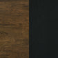 Kehoe Upholstered Dining Side Chair Black and Walnut (Set of 2)