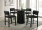 Hamlyn 43-inch Round Wood Counter Height Dining Table Black