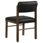Strouse 5-piece Dining Set Black and Walnut