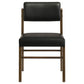 Strouse 5-piece Dining Set Black and Walnut