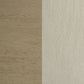 Redbridge Velvet Upholstered Side Chair Cream and Natural Oak (Set of 2)