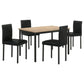 Garza 5-piece Rectangular Dining Table Greige Oak