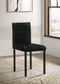 Garza Upholstered Dining Side Chair Black (Set of 4)