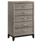Watson Five-piece Eastern King Bedroom Set Light Taupe