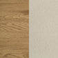 Bennett 63-inch Queen Upholstered Panel Bed Cream and Light Oak