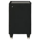 Ravenne 2-drawer Velvet Upholstered LED Nightstand with USB Black