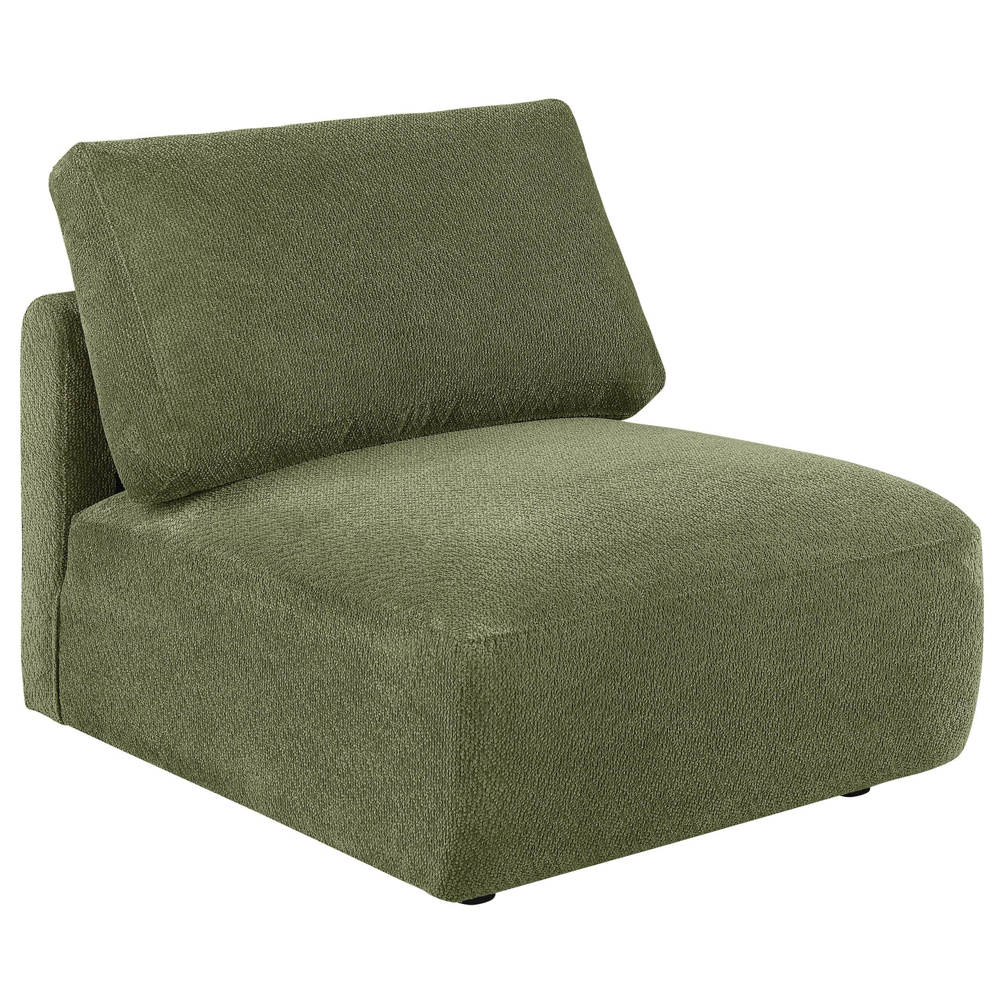 Elysia 5-piece Chenille Upholstered Modular Sectional Sofa Green