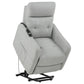 Dayes Upholstered Power Lift Recliner Chair Light Grey