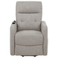 Dayes Upholstered Power Lift Recliner Chair Taupe
