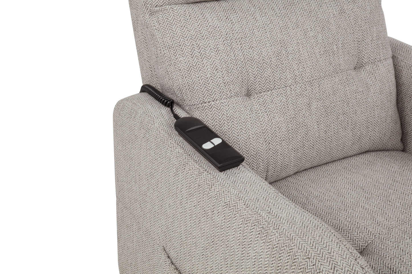 Dayes Upholstered Power Lift Recliner Chair Taupe