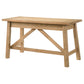 Fabian 54-inch 2-drawer Computer Writing Desk Distressed Light Brown