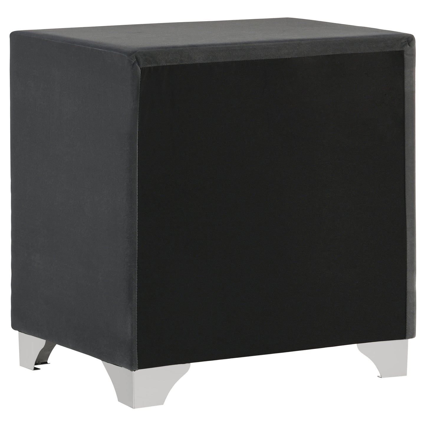Melody Upholstered 2-drawer Nightstand Grey - Discount Furniture Connection