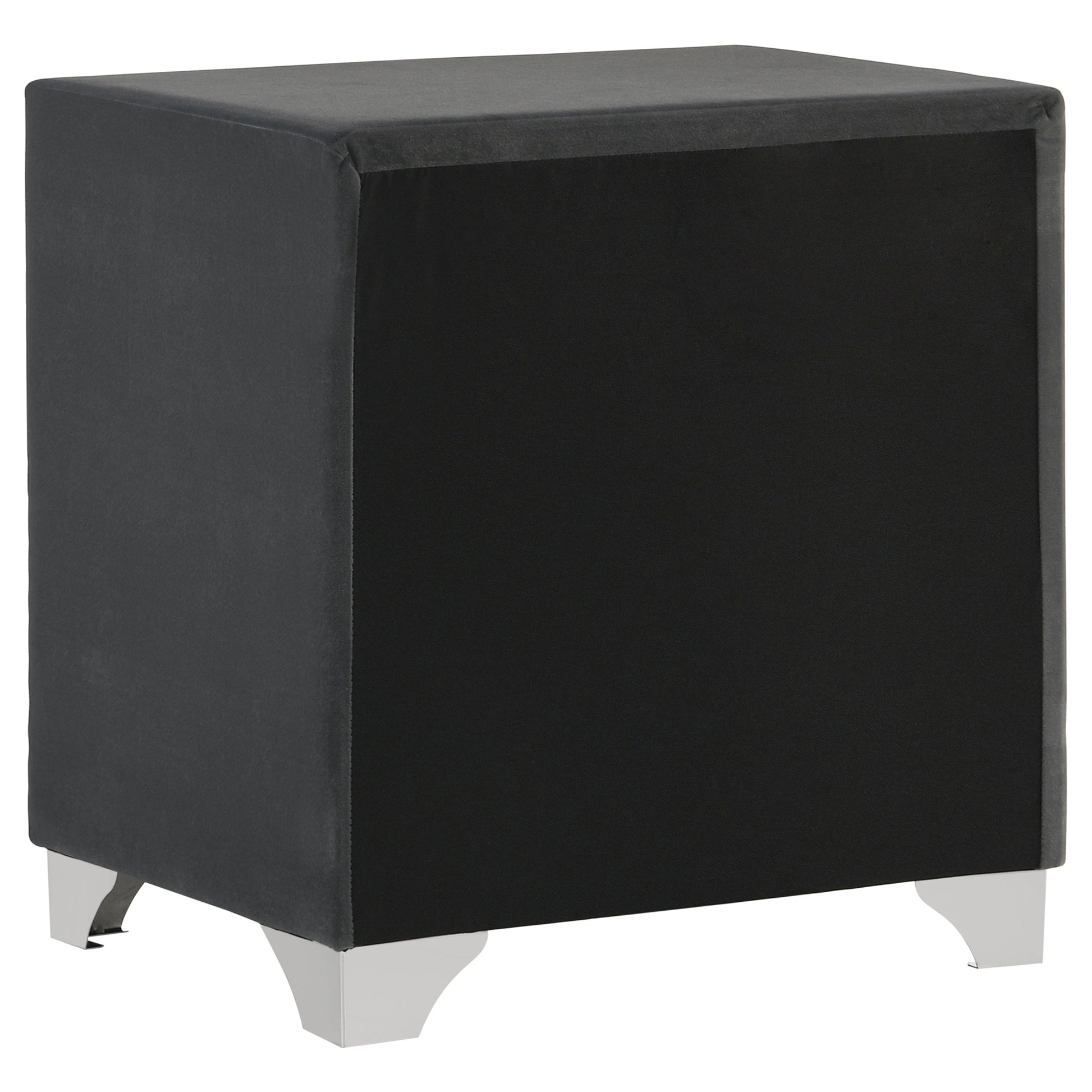 Melody Upholstered 2-drawer Nightstand Grey - Discount Furniture Connection