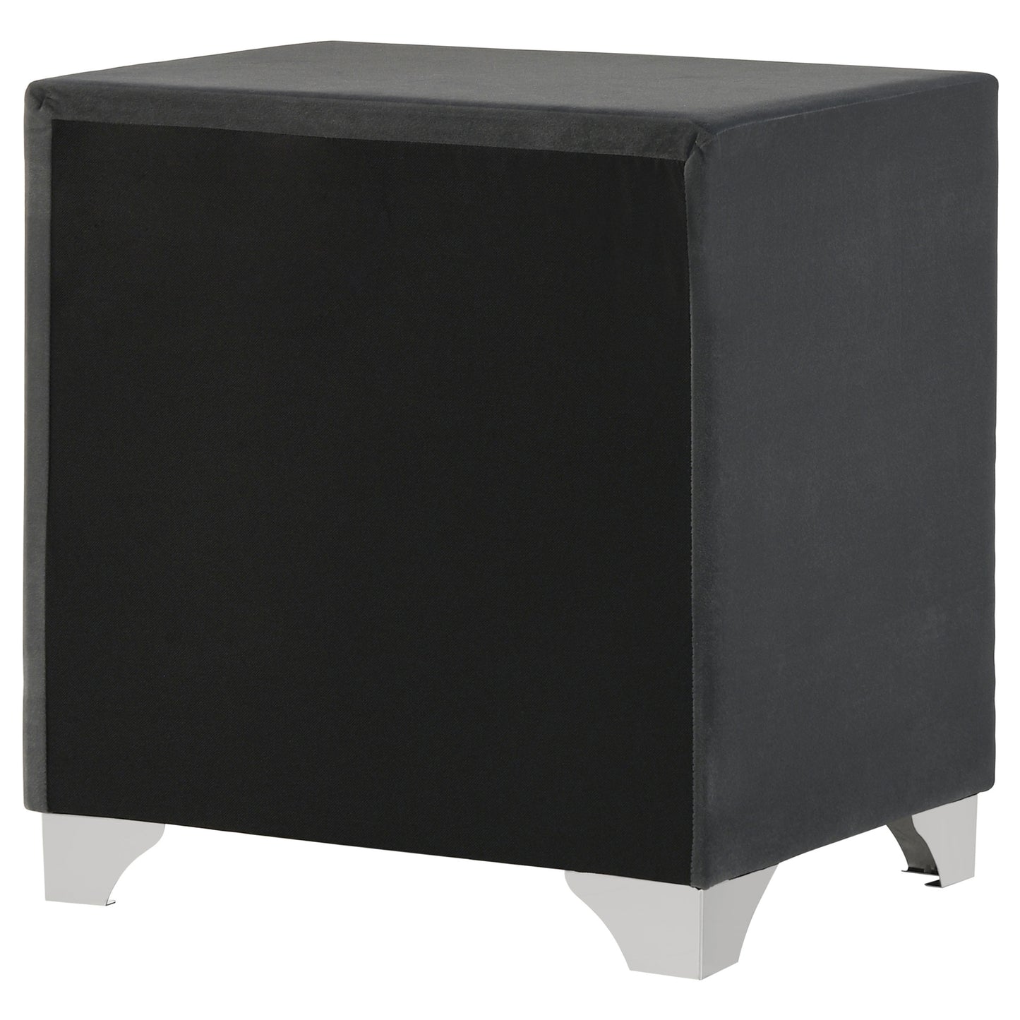 Melody Upholstered 2-drawer Nightstand Grey - Discount Furniture Connection
