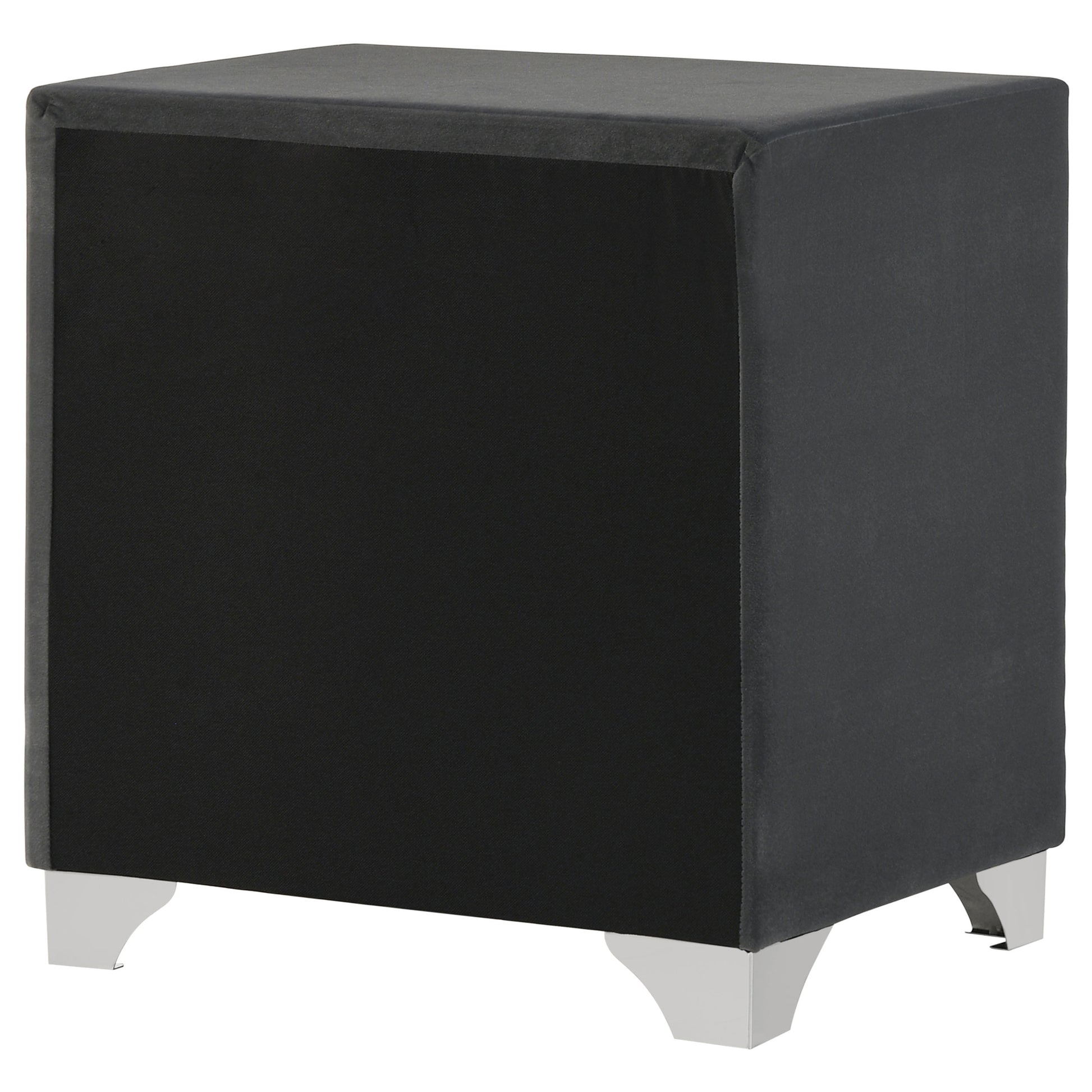 Melody Upholstered 2-drawer Nightstand Grey - Discount Furniture Connection