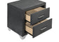 Melody Upholstered 2-drawer Nightstand Grey - Discount Furniture Connection