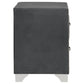 Melody Upholstered 2-drawer Nightstand Grey - Discount Furniture Connection