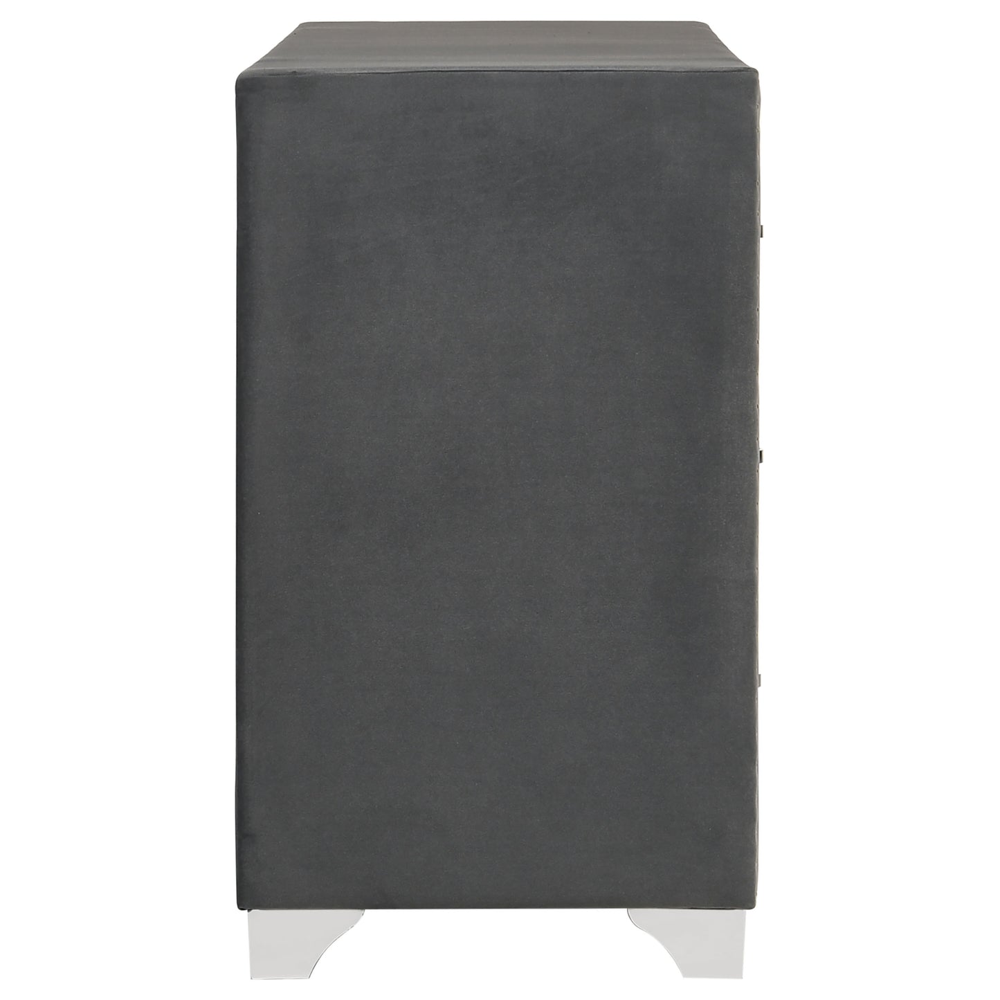 Melody 6-drawer Upholstered Dresser Grey - Discount Furniture Connection