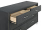 Melody 6-drawer Upholstered Dresser Grey - Discount Furniture Connection