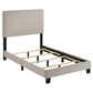 Boyd Upholstered Twin Panel Bed Ivory - Discount Furniture Connection