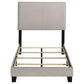 Boyd Upholstered Twin Panel Bed Ivory - Discount Furniture Connection