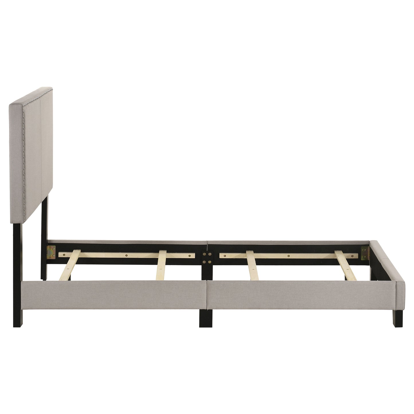 Boyd Upholstered Twin Panel Bed Ivory - Discount Furniture Connection