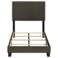 Boyd Upholstered Twin Panel Bed Charcoal - Discount Furniture Connection