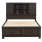 King Bookcase Bed, Dresser & Mirror
