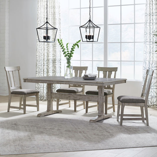 5 Piece Trestle Table Set