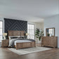 King Panel Bed, Dresser & Mirror, Night Stand