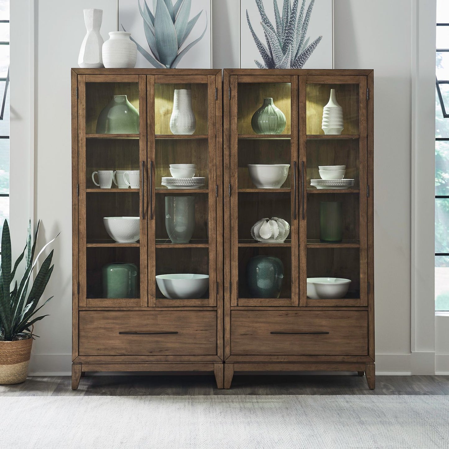 2 Piece Bunching Cabinet Set