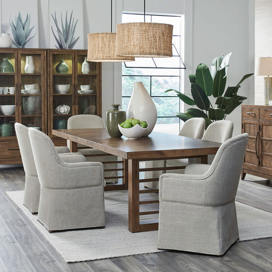 7 Piece Double Pedestal Table Set