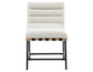 Nicco 20″ Side Chair, Eggshell Polyester Fabric
