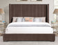 Pearson King Bed, Chocolate Velvet