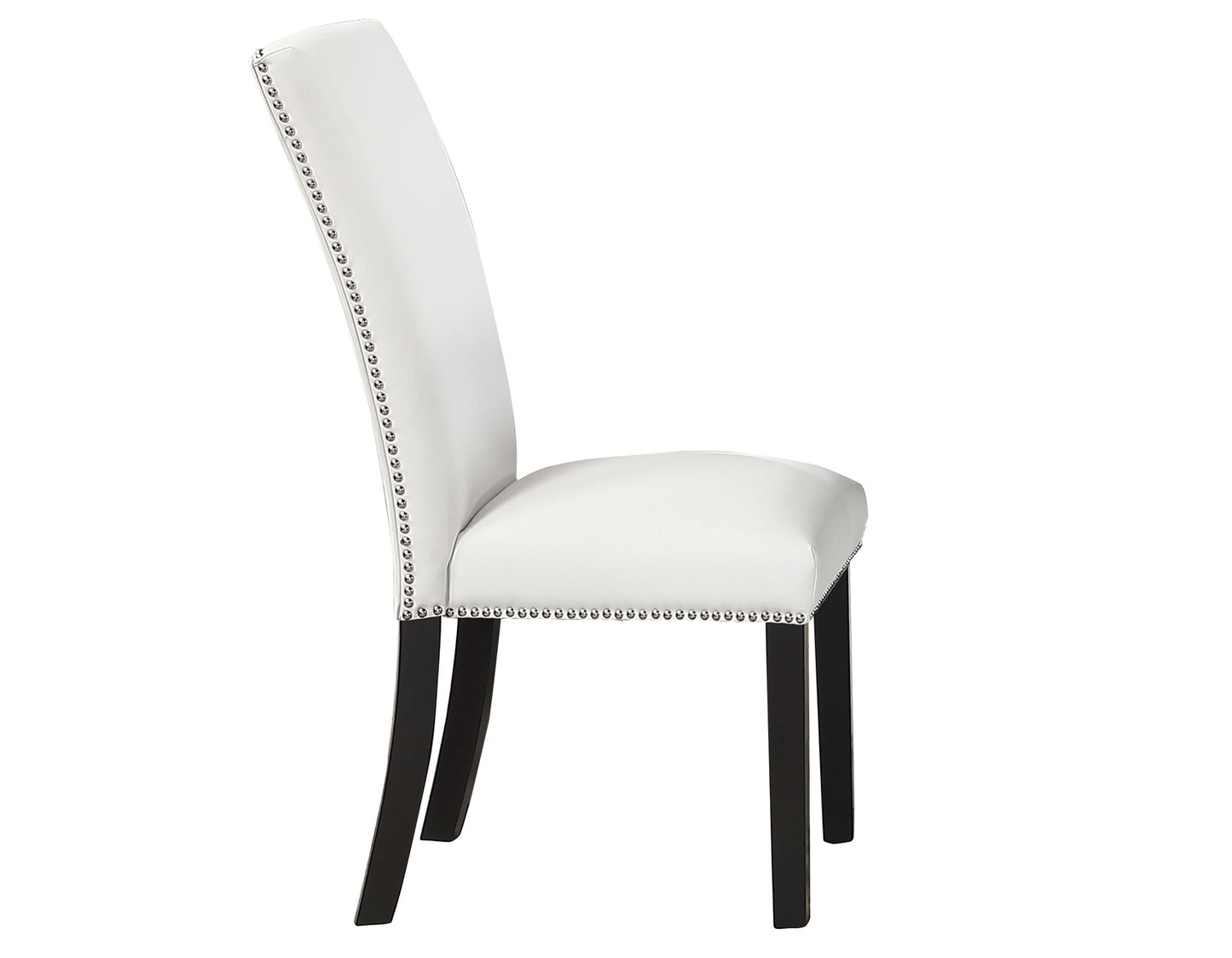 Artemis Side Chair, White Vegan Leather Cover